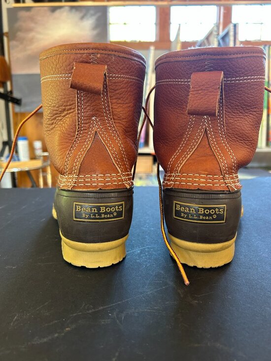 LL Bean, Bean Boots ,shearling lined , 8 inch, size 10 men, new, never worn.